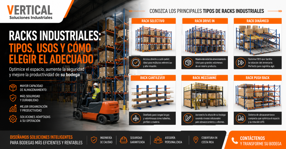 racks industriales tipos usos